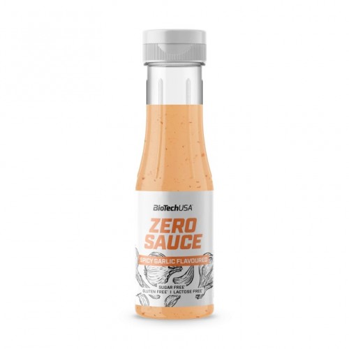 BioTechUSA Zero Sauce Spicy Garlic 350ml - sos wytrwany bez cukru