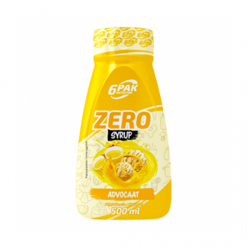 6PAK Syrup Zero Advocaat 500ml - sos adwokatowy zero bez cukru