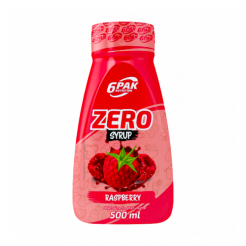 6PAK Syrup Zero Raspberry 500ml - syrop malinowy bez cukru