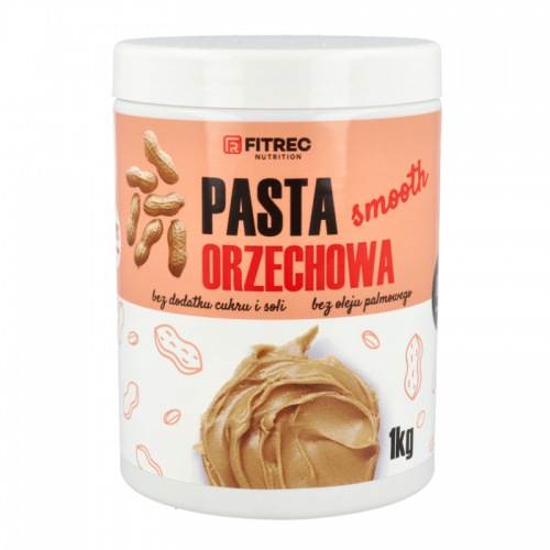FITREC Pasta Orzechowa Smooth 1kg
