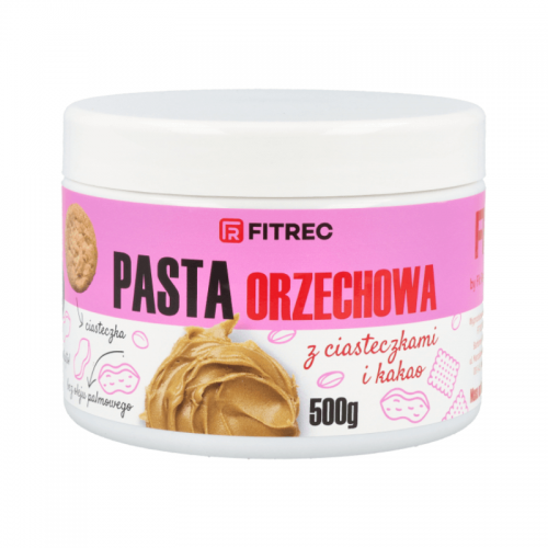 FITREC Pasta Orzechowa Ciasteczka i Kakao 500g