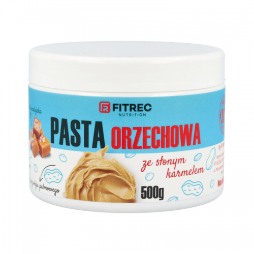 FITREC Pasta Orzechowa Słony Karmel 500g
