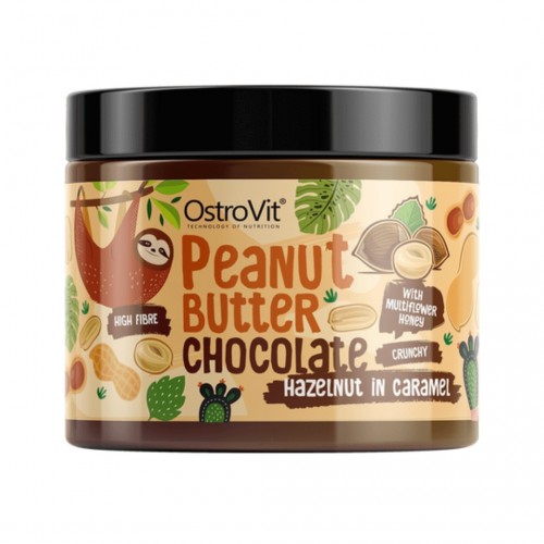 Ostrovit Peanut Butter Chocolate Hazelnut in Caramel Crunchy 500g