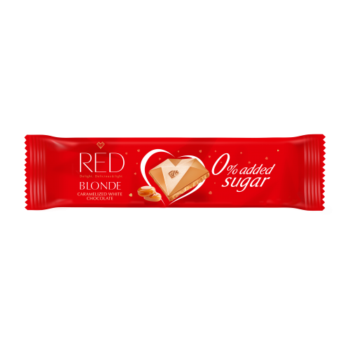 RED Delight Karmelizowana Biała Czekolada 26g (bez dodatku cukru)