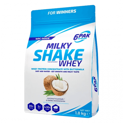 6PAK Milky Shake Whey Coconut 1800g