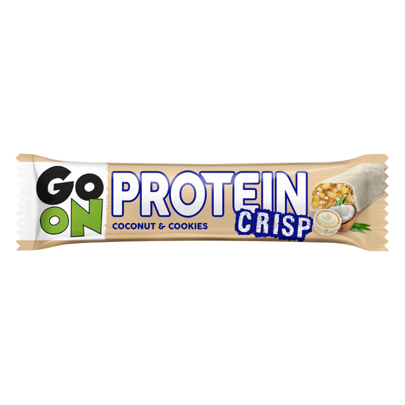 Sante GO ON! Protein Crisp Coconut & Cookies 45g - chrupiący baton proteinowy