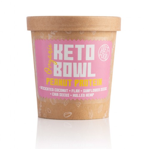 Śniadaniowy kubek Keto Bowl Peanut protein - 70g - Diet-Food