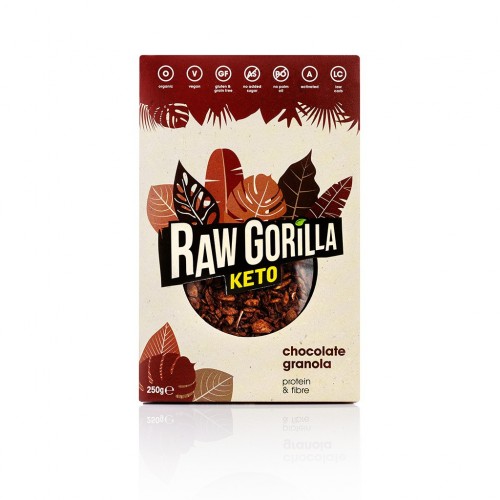 Czekolada - granola keto - 250g - Raw Gorilla