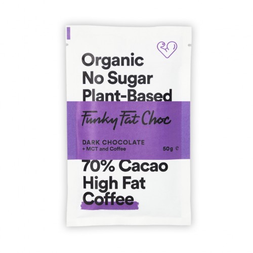 Kawa - czekolada gorzka keto z MCT - 50g - Funky Fat Foods