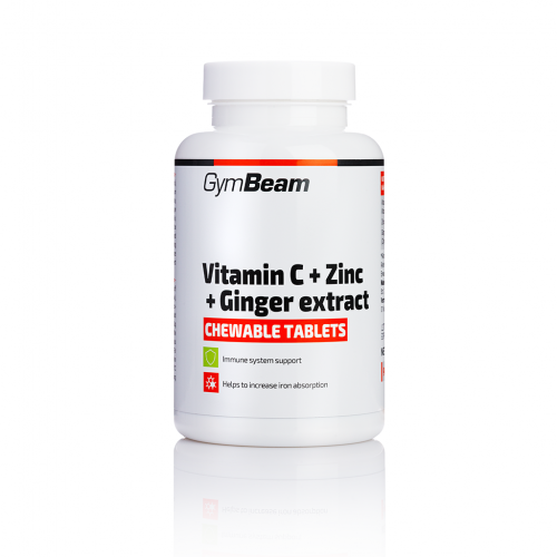 Pastylki witamina C + Cynk + ekstrakt z imbiru - 90 tabletek - GymBeam