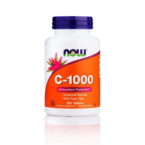 Witamina C - 1000mg - 100 tabletek - Now Foods