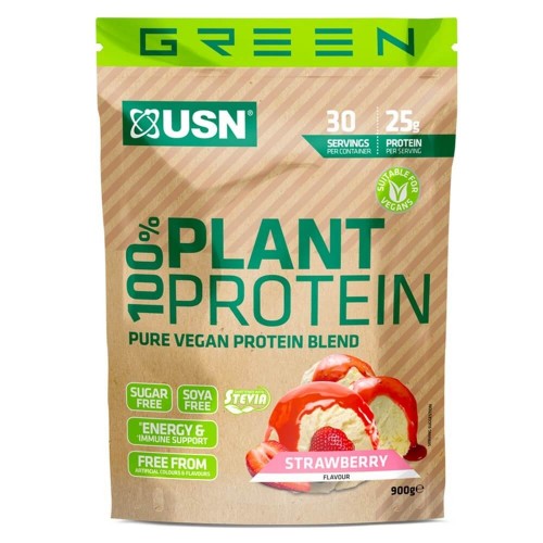 USN 100% Plant Protein Strawberry 900g