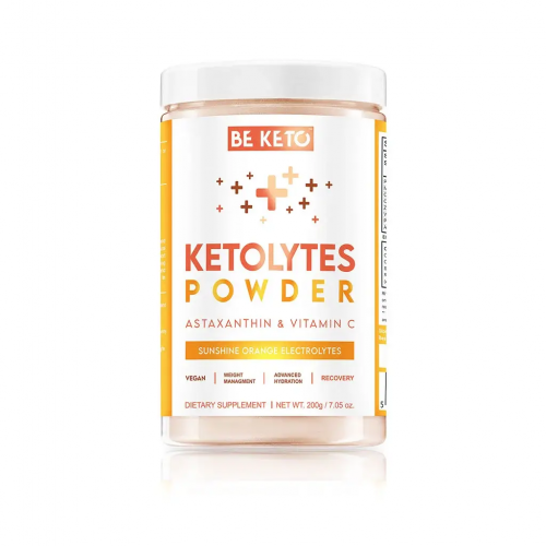 BeKeto Keto elektrolity Ketolytes w proszku Słoneczna Pomarańcza 200g