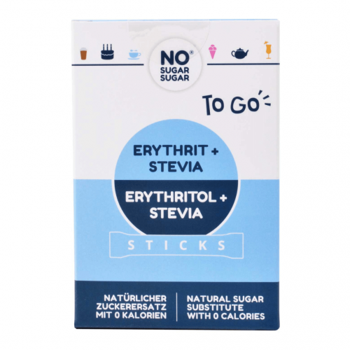 No Sugar Sugar Erytrytol + Stewia Sticks 200g