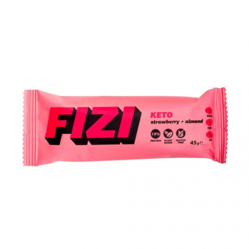 FIZI Baton Keto Protein Strawberry+Almond 45g