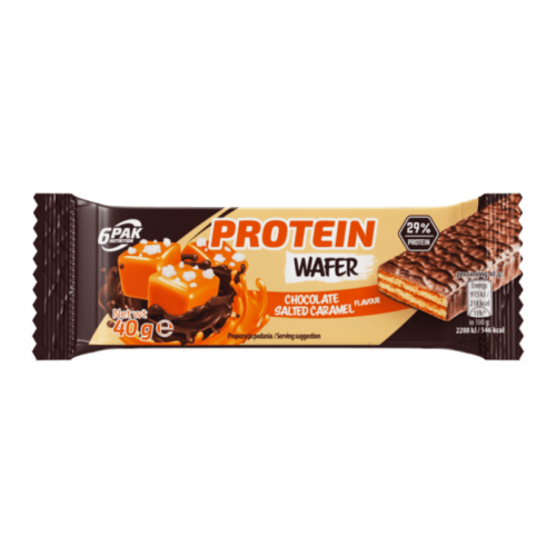6PAK Protein Wafer Chocolate Salted Caramel 40g