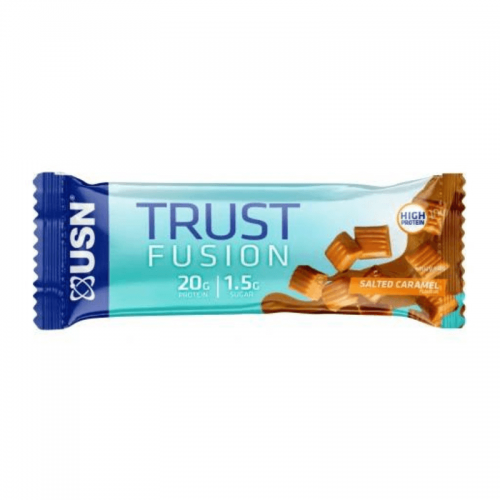 USN Trust Fusion Salted Caramel 55g - miękki baton proteinowy