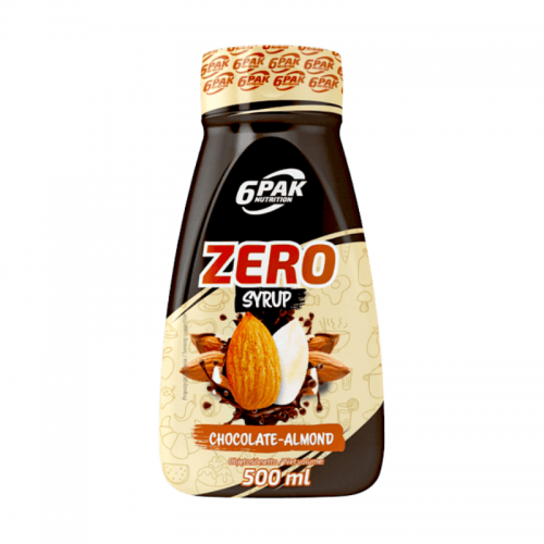 6PAK Syrup Zero Chocolate Almond 500ml