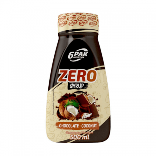 6PAK Syrup Zero Chocolate Coconut 500ml