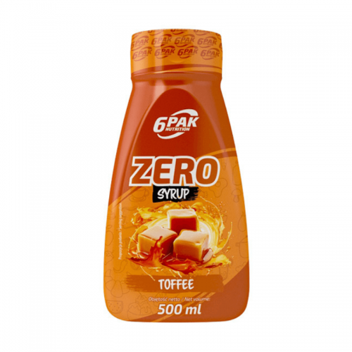 6PAK Syrup Zero Toffee 500ml