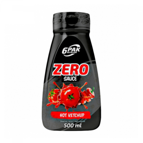 6PAK Sauce Zero Hot Ketchup 500ml - ketchup zero bez cukru