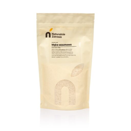 2208.jpg Mąka Sezamowa Pełnoziarnista 250g - Naturalnie Zdrowe