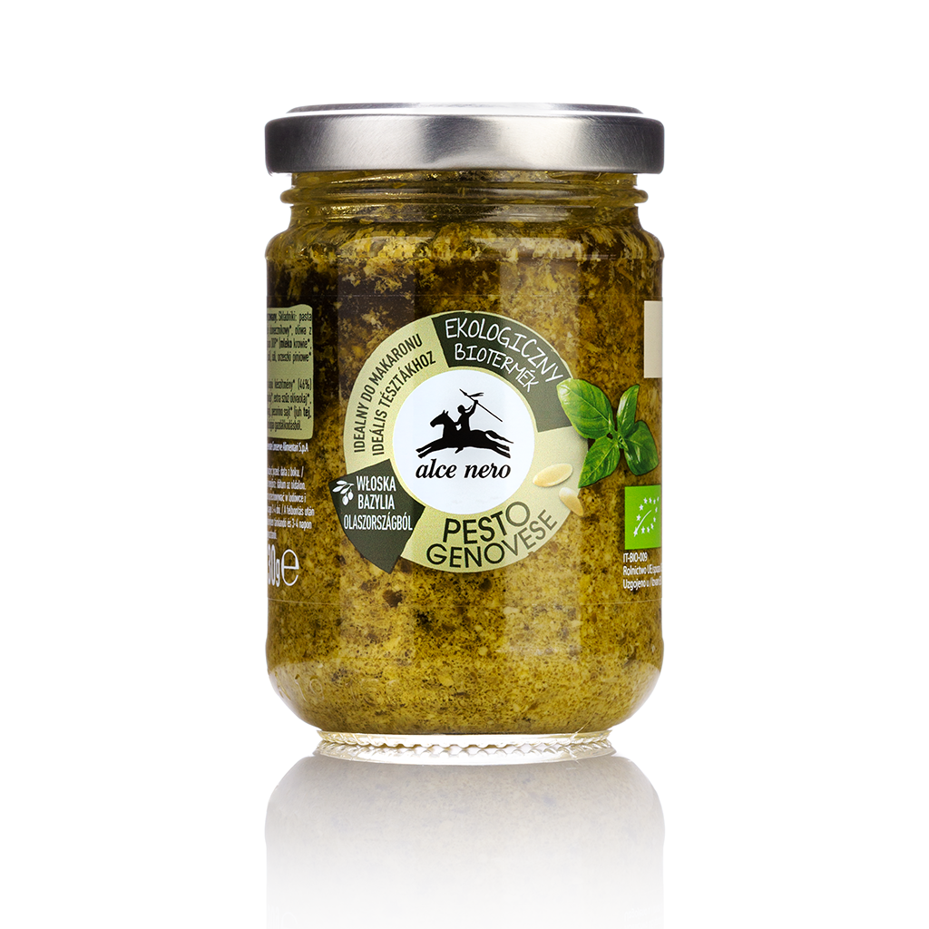 2218.png Bazyliowe BIO Pesto - 130g - Alce Nero