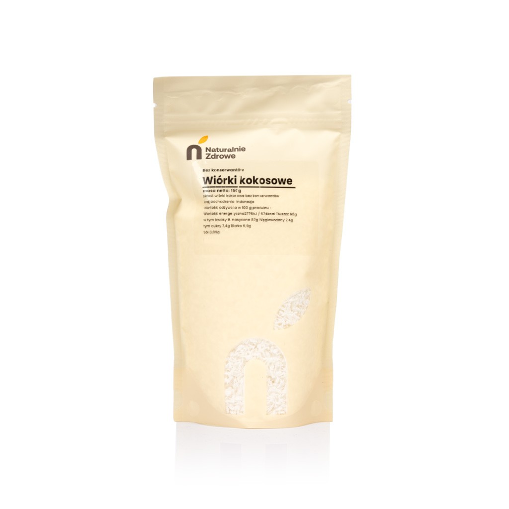 Wiórki Kokosowe 150g - Naturalnie Zdrowe