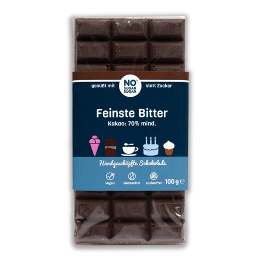 2429.jpg Czekolada Gorzka 70% - 100g - No Sugar Sugar