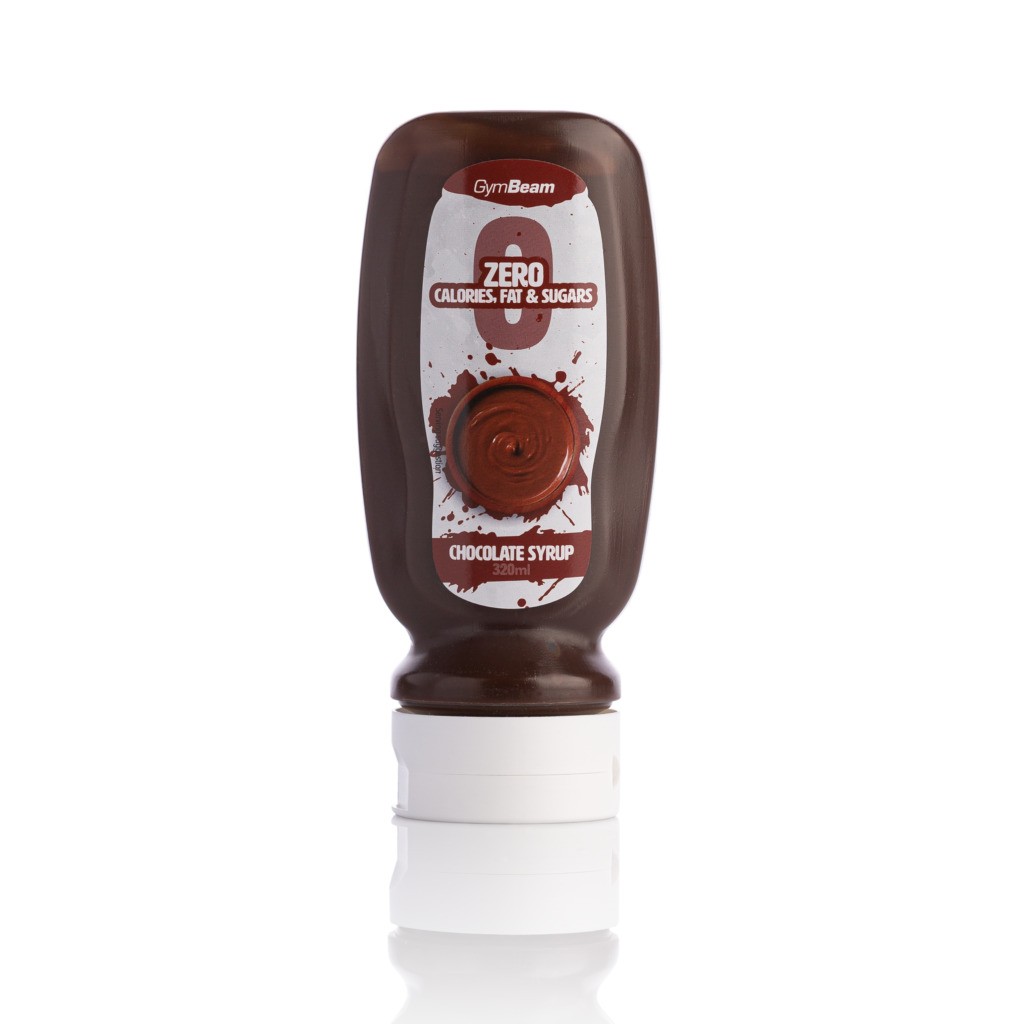 Czekoladowy syrop bez kalorii - 320ml - GymBeam