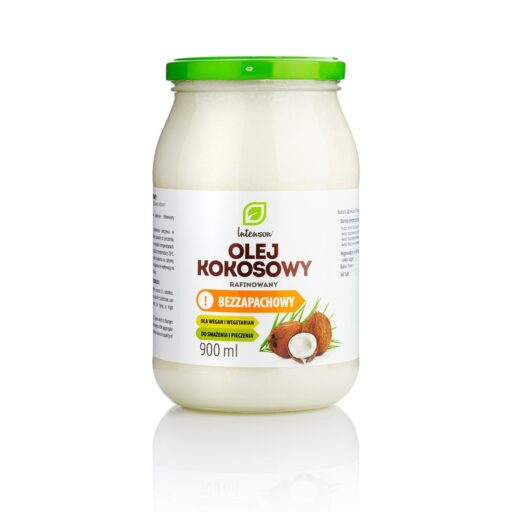 Kokosowy Olej bezzapachowy - 900g - Intenson