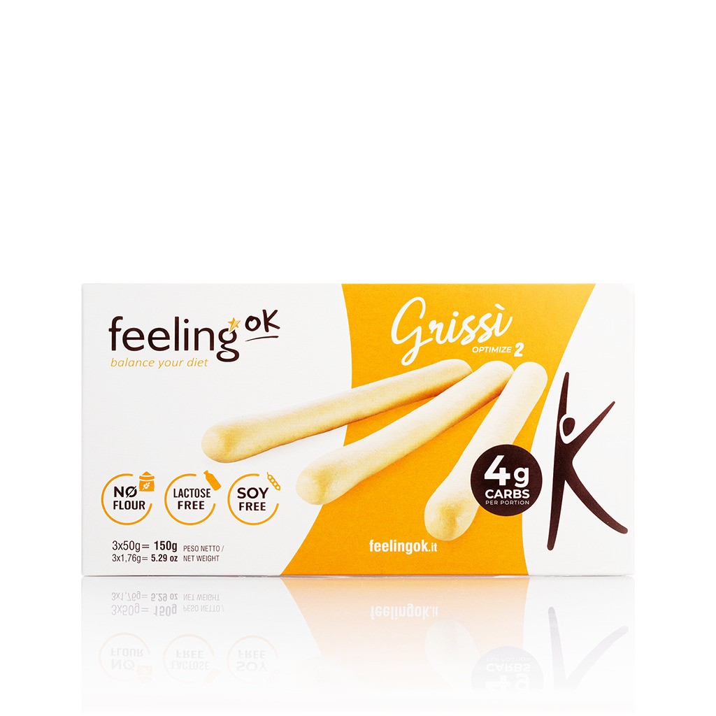 Z rozmarynem Niskowęglowodanowe Grissini - 150g - FeelingOK