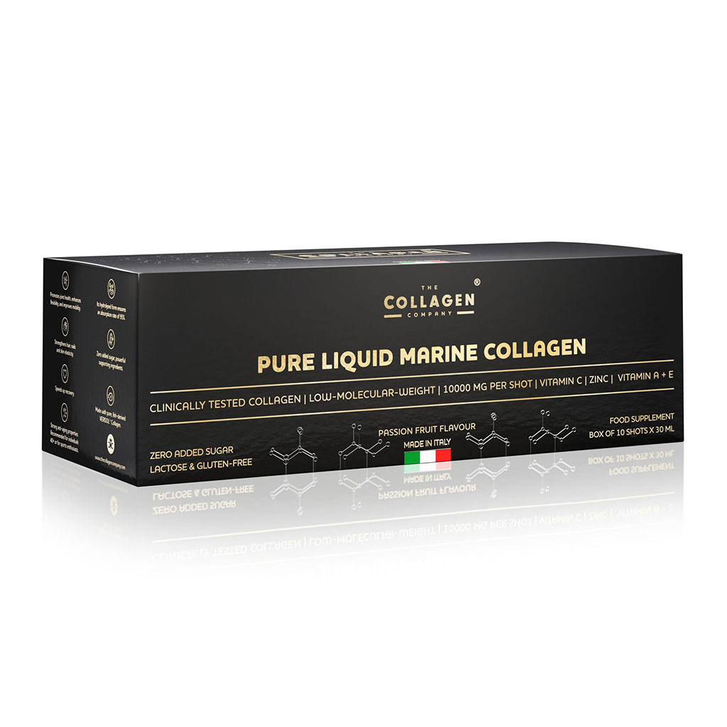 Płynny kolagen morski o smaku marakui 10000 mg - 10x30ml - The Collagen Company