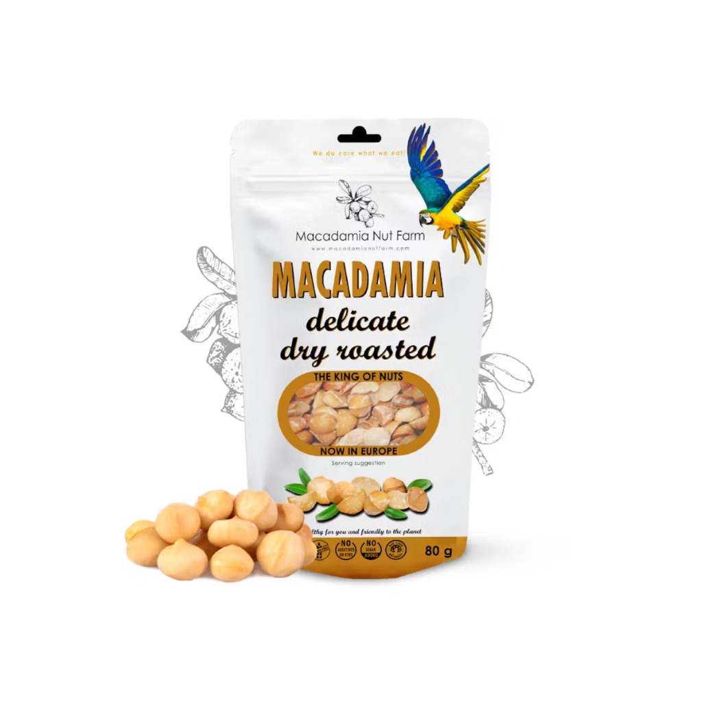 Prażone Orzechy Makadamii - 80 g - Macadamia Nut Farm