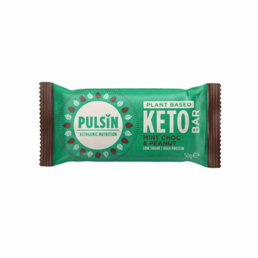 puslin.mint&choc Keto Bar Mint Choc & Peanut - 50g - Pulsin