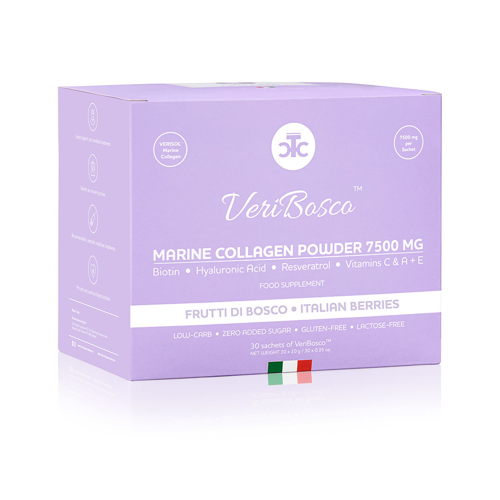 VeriBosco Marine Collagen 7500mg Forest Fruit Flavour – 30 sachets - The Collagen Company