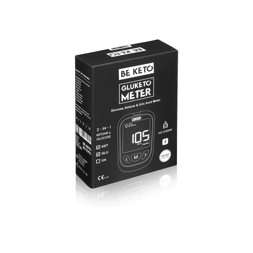 gluketrometer GluKeto Meter - zestaw startowy do pomiaru glukozy i ketonów - BeKeto