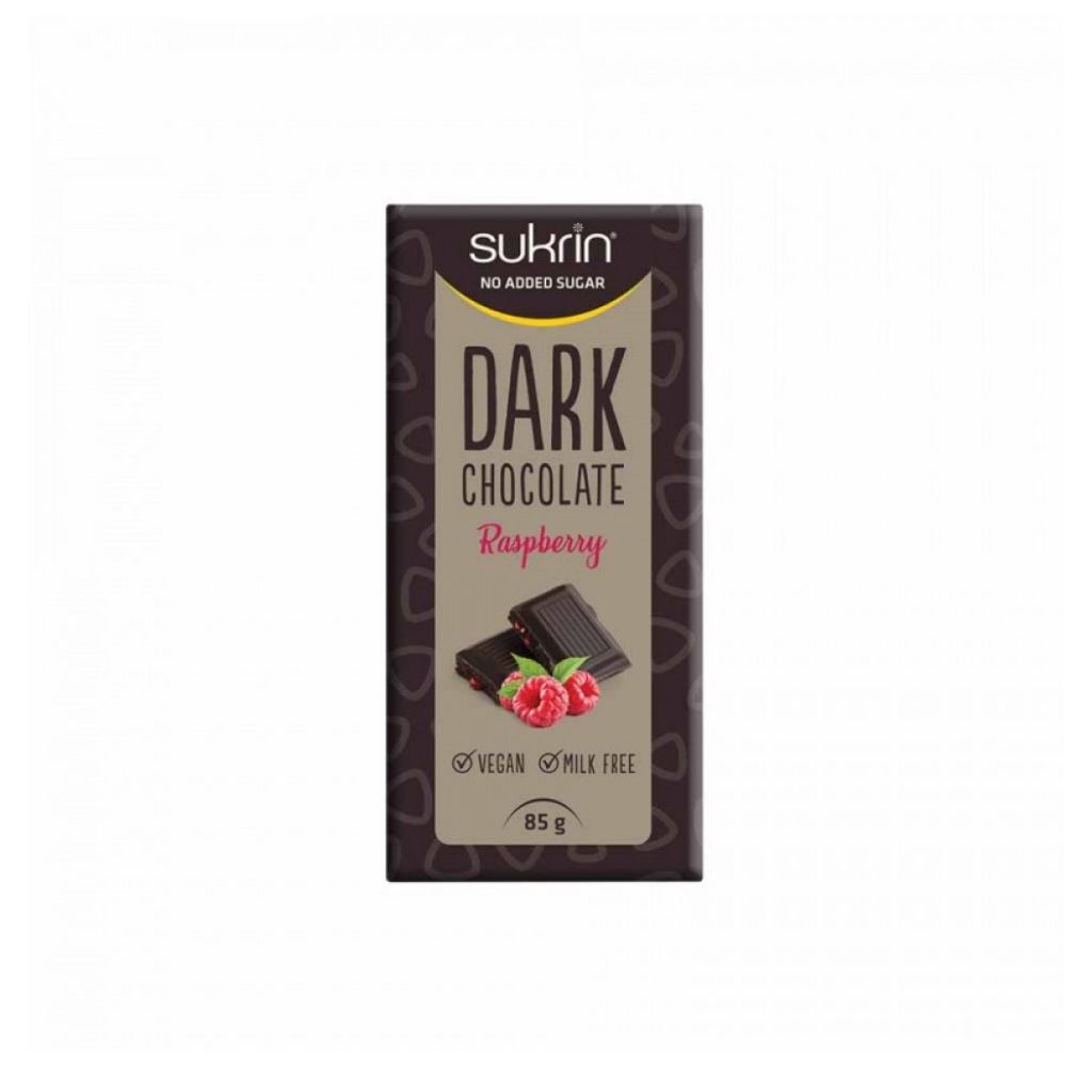 Gorzka Czekolada z Malinami - 85g - SUKRIN