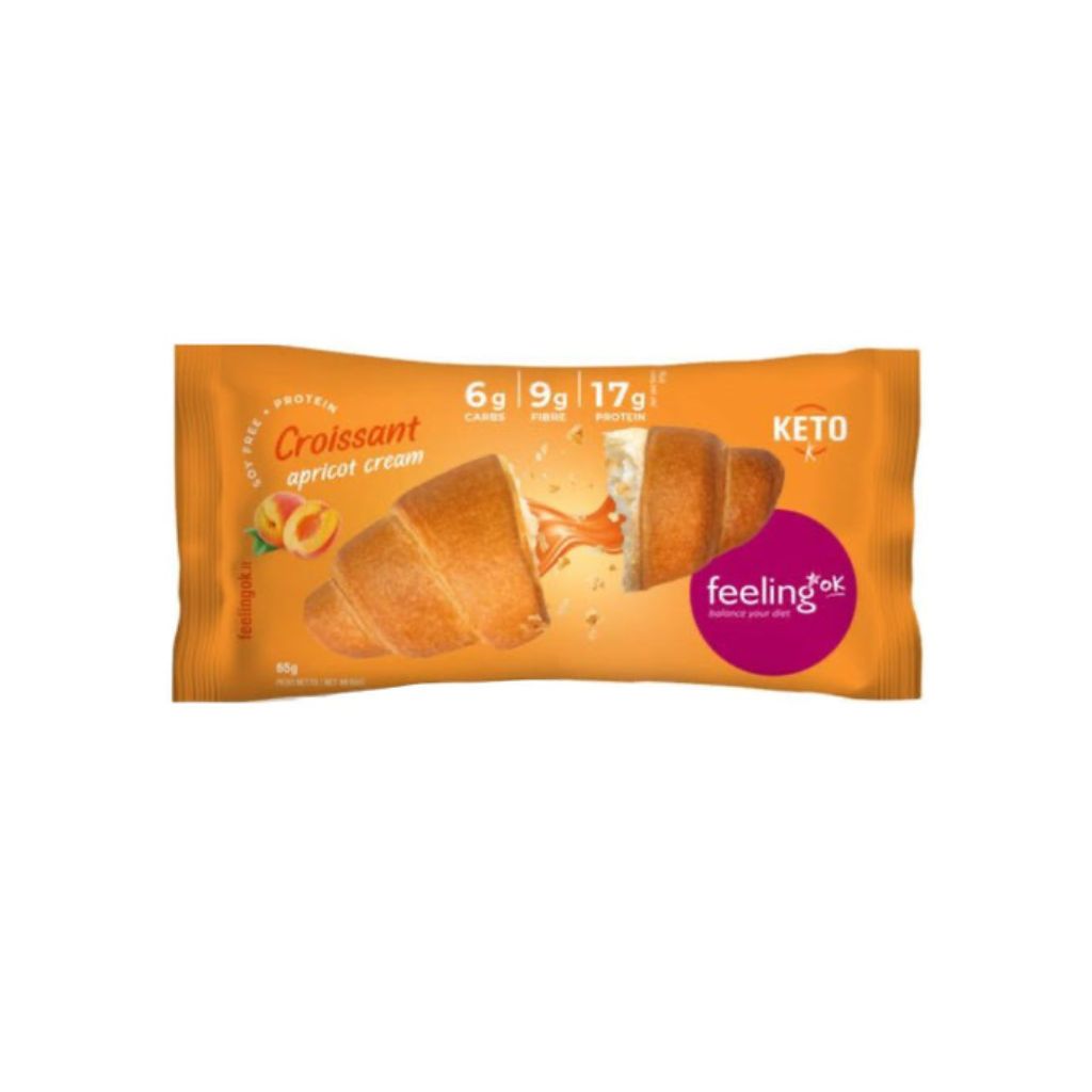 Croissant Keto z Nadzieniem Morelowym - 65g - Feeling Ok