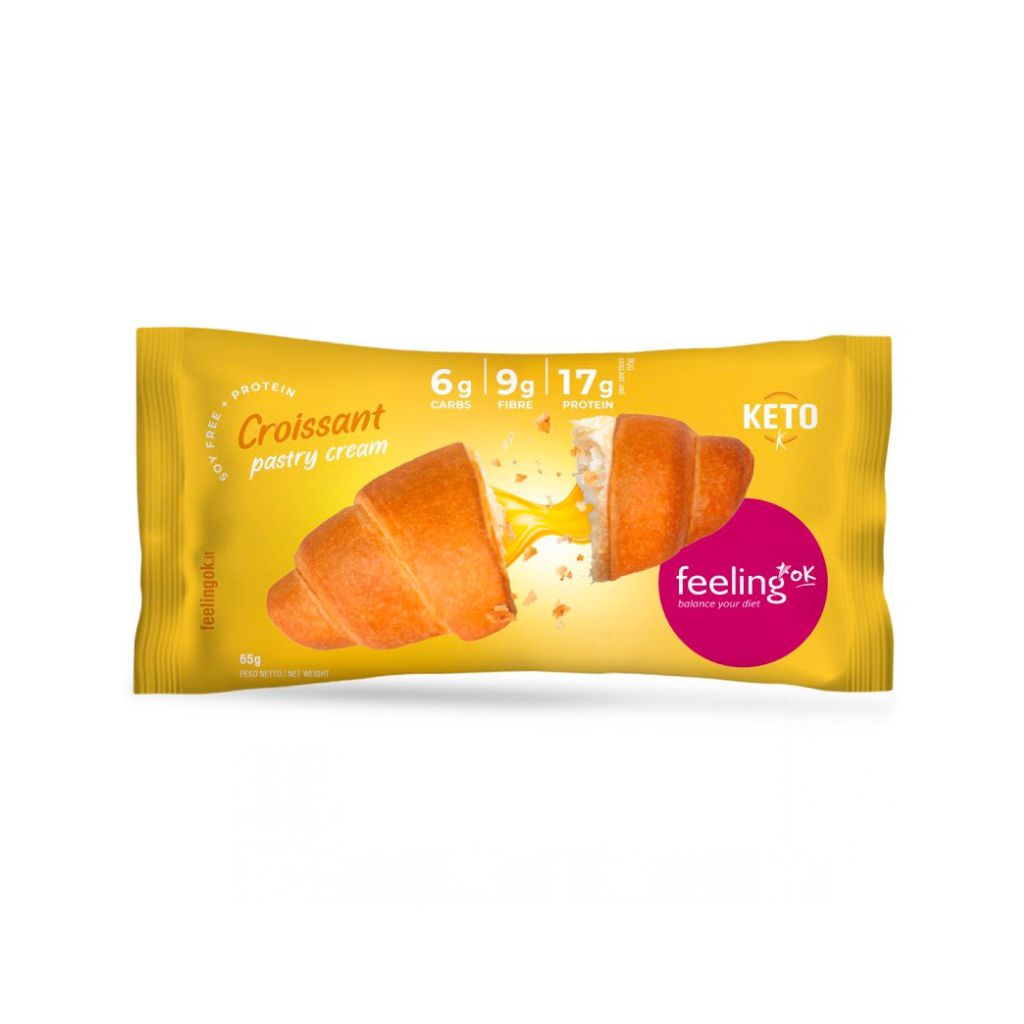 croissantpastiserrie Croissant Keto z Kremem Patisserie - 65g - Feeling Ok